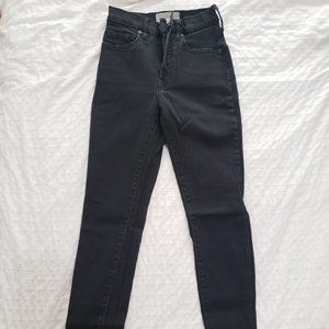 Everlane Black High-Rise Skinny Ankle Jeans -24